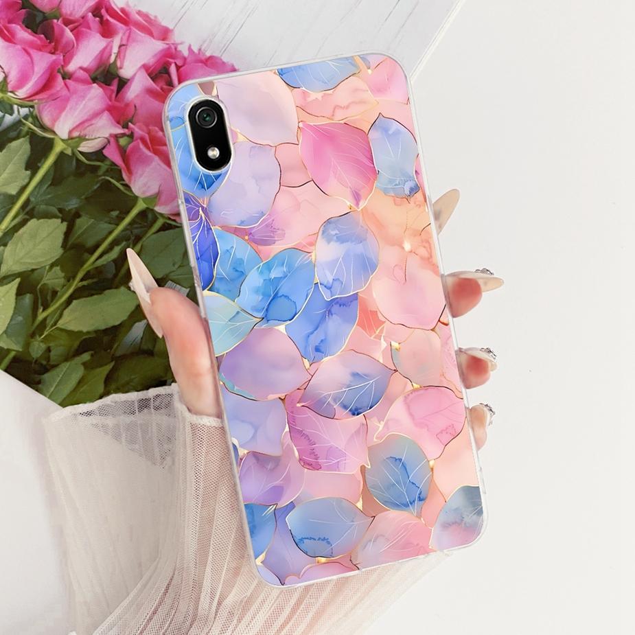 For Xiaomi Redmi 7A Case Luxury Flowers Butterfly Painted Cover Soft Silicone Case For Xiaomi Redmi 7 7A Redmi7 A Redmi7A Fundas