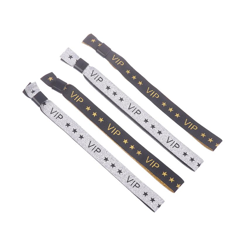 5Pcs Vip Cloth Event Wristband Vip Fabric Wristbands Solid Color Cloth Wristband Event Club Lightweight Concert Wrist Strap