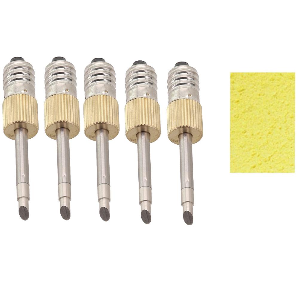 5PCS Replacement Soldering Iron Needle Tips E10 Interface Electric Soldering Threaded Soldering Iron Tip Power Tool Accessories