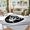 Las Vegas Raiders Design Crystal Velvet Rug Soft Decorative Mat for Bedroom Entrance