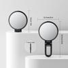 Beautifive Hand Mirror Magnifier 10x Folding Makeup Mirror with Handle Compact Mirror 10x and 1x Tabletop Mirror Compact Easy to Carry Round Black