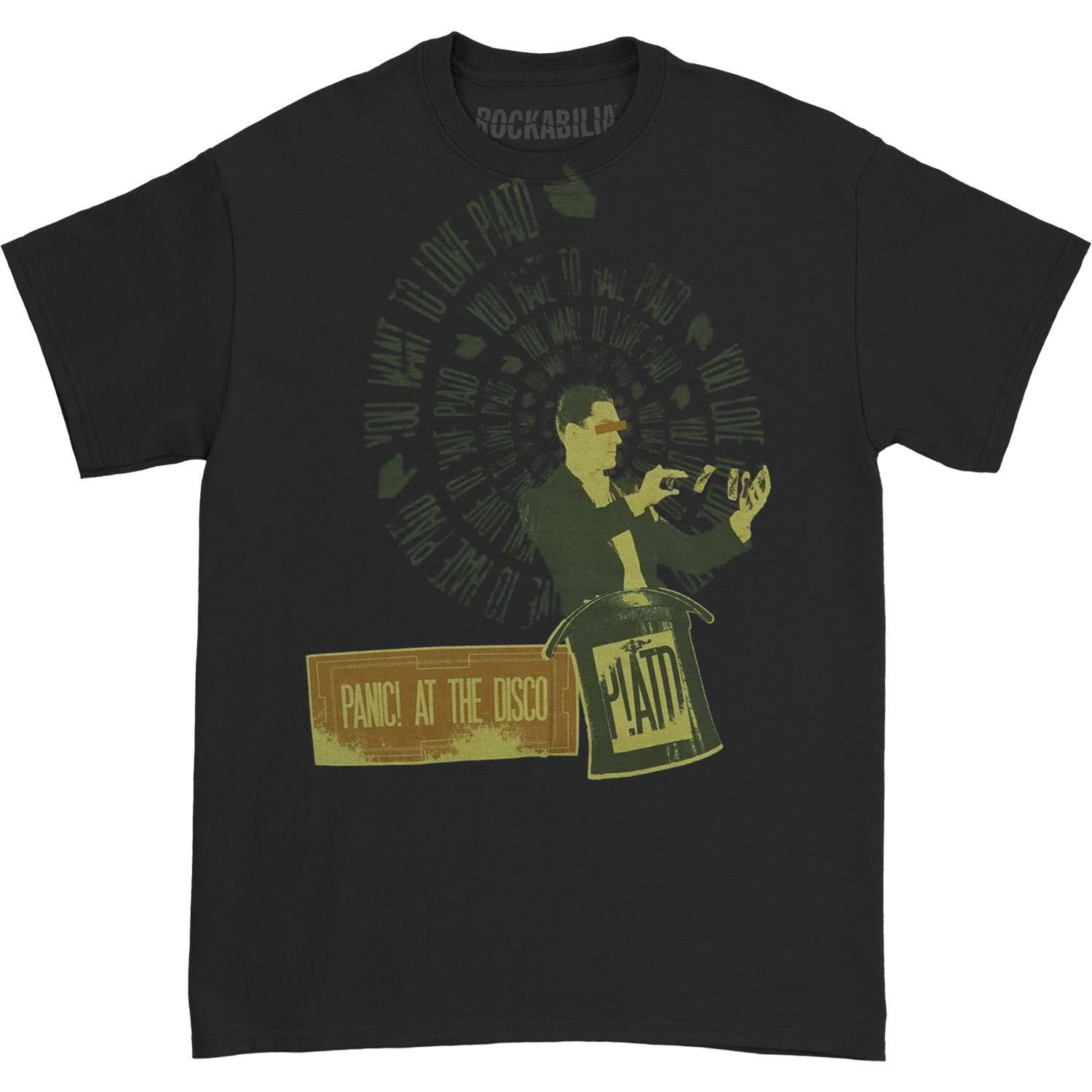 New Boys Panic! At The Disco Hypnosis T-shirt Youth Medium Black S