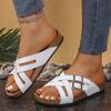 Fashion Women Slippers Lightweight Comfortable Wedge Sandals Open Toe Anti-Slip Slippers Casual Female Platform Retro Shoes Slides Women