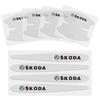 For Skoda Car Exterior Accessories Door Protective Sticker Badge Octavia 2 A7 Tour RS Fabia 2 1 Rapid  Kodiaq Superb Kamiq Yeti Dnhr35