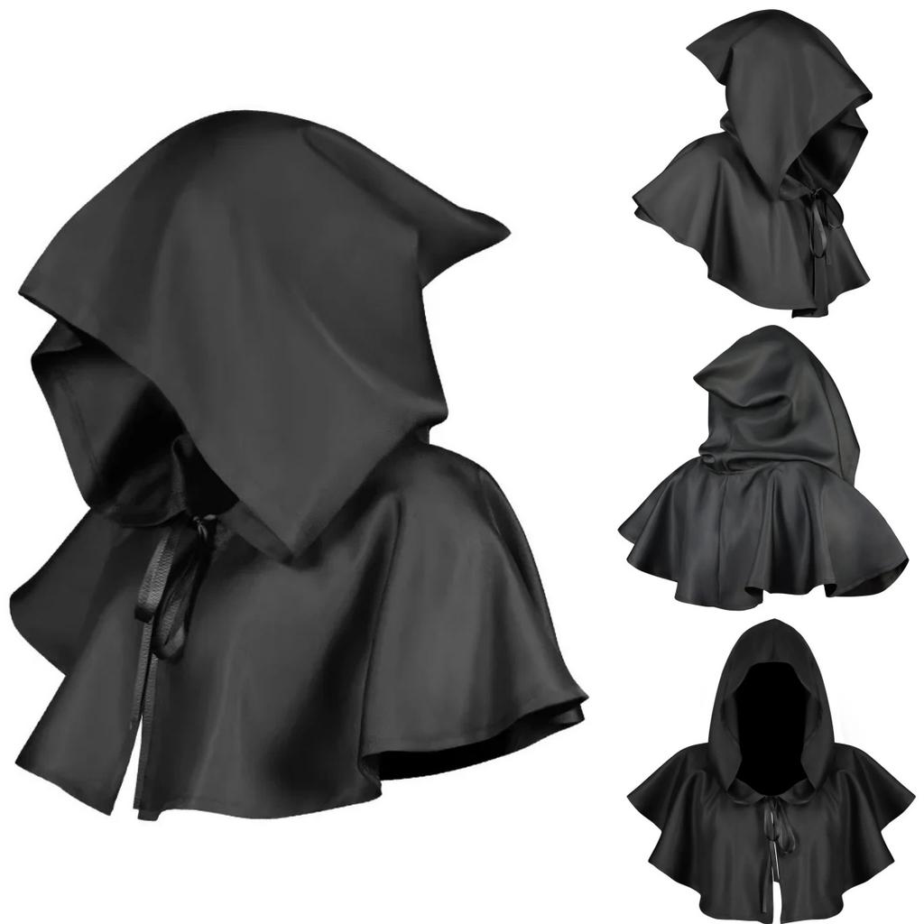 Punk Gothic Cloak Short Cloak Wizard Cape For Adult Cosplay Renaissance Fair
