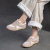 Fashion 2025 Summer New Casual Color Blocked De Xun Women's Single Shoes Fashionable, Comfortable, Versatile, Lightweight Lace Up
