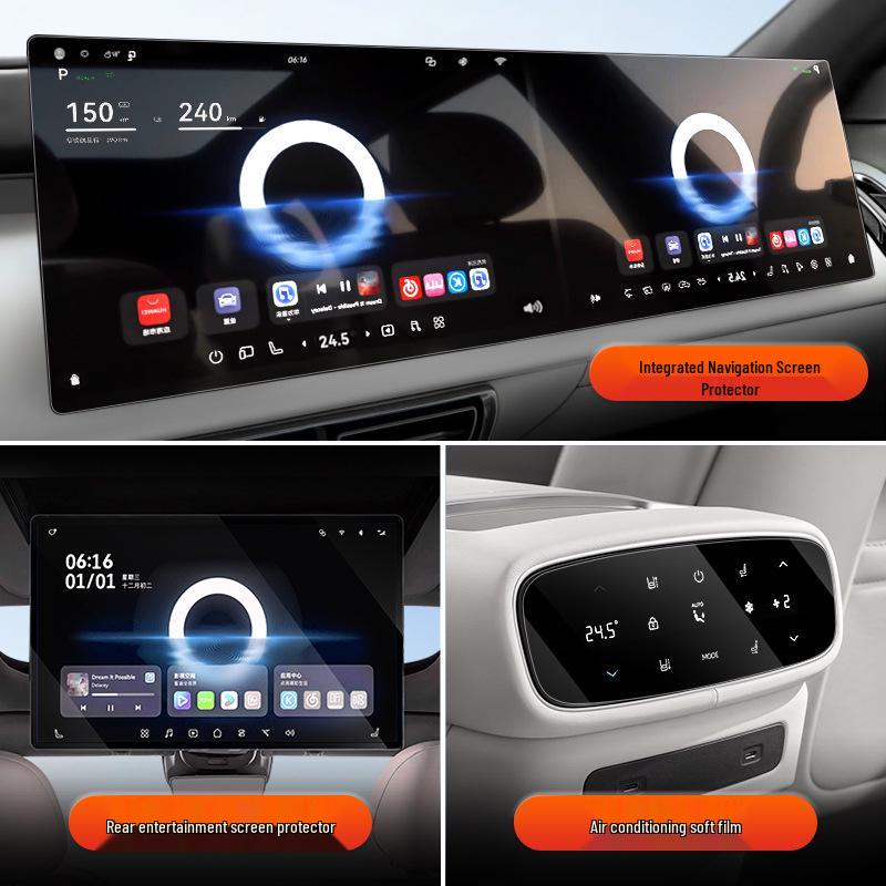 Deep Blue S09 Navigation Screen Protective Tempered Film for Car Interior Decoration