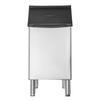 Commercial Ice Maker Storage Bin, 136 KG Capacity Ice-Bin, Stainless Steel Commercial Ice Storage Bin with Adjustable Anti-slip Rubber Feet, Suitable