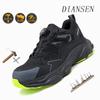 Safety Boots Steel Toe Puncture-Proof Non-Slip Work Shoes Men Rotary Button Shoes Indestructible Shoes for Warehouse & Logistics