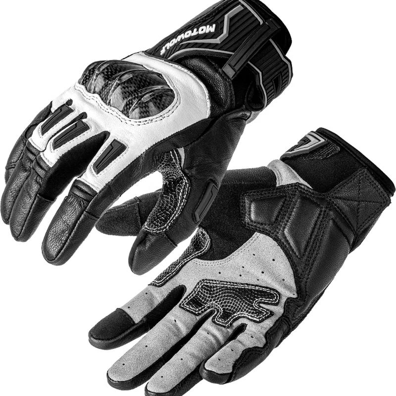 MOTOWOLF Summer Carbon Fiber Motorcycle Riding Gloves XL