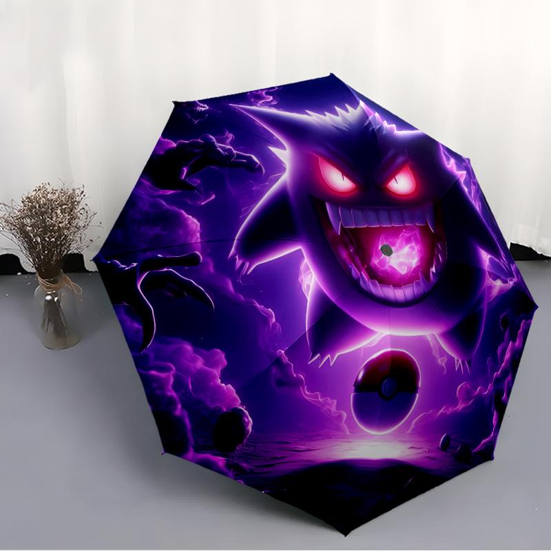 1pc Gengar2 Umbrella, Sun Protection, And UV Shielding. It Has Eight Sturdy Ribs for Outdoor Use And Perfect Gift