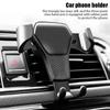 Universal Gravity Auto Phone Holder Car Air Vent Clip Mount Mobile Phone Bracket GPS Smart Phone Stand For iPhone Huawei Realme
