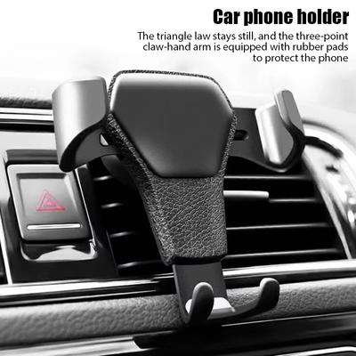 Universal Gravity Auto Phone Holder Car Air Vent Clip Mount Mobile Phone Bracket GPS Smart Phone Stand For iPhone Huawei Realme