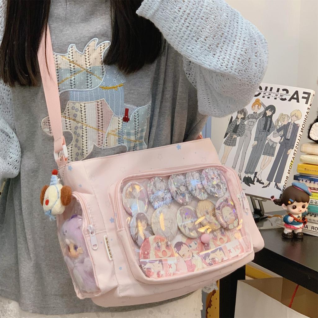 New Japanese Cute Kawaii Ulzzang Ita Bag Harajuku Sweet Casual Crossbody Bag For Daily Commute Preppy Style Y2K Shoulder Bag