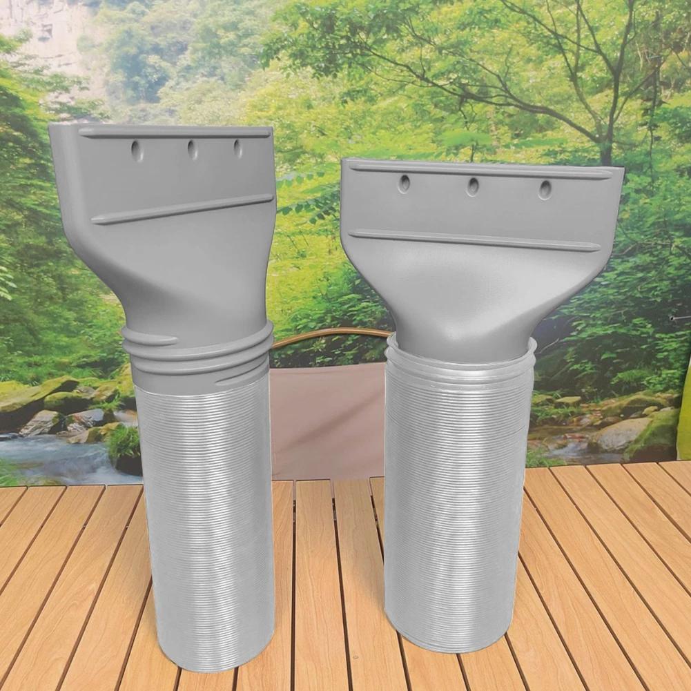 Flat Nozzle Air Conditioning Exhaust Hose Adapter Window Adapter for Mobile/Car Air Conditioning Nozzle and 130mm Exhaust Hose