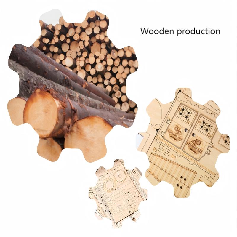 3D Wooden Puzzle Classic Car Model Assembly Retro Vintage Vehicle Toys DIY Educational Building Sets Gifts for Kids Adults