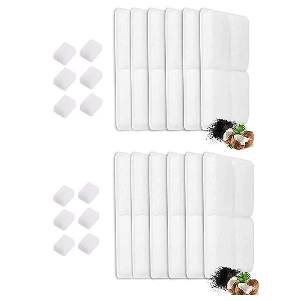 Cat Water Fountain Filters Pet Fountain Replacement Filters with Coconut Activated Carbon Suitable for 2L Water Dispenser