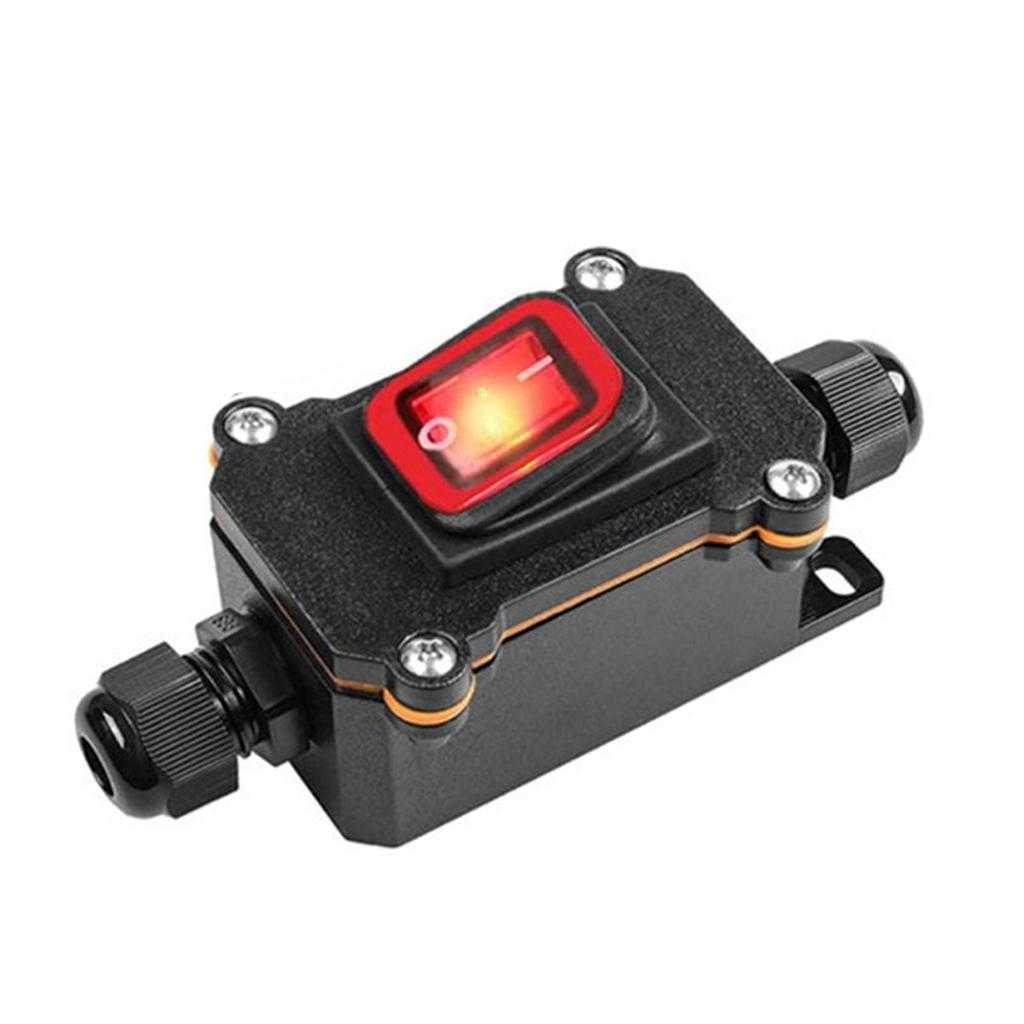 12-24V Waterproof Switch IP67 Outdoor Rainproof & Waterproof Ship Type Switch Rainproof Junction Box Power Switch Toggle Switch