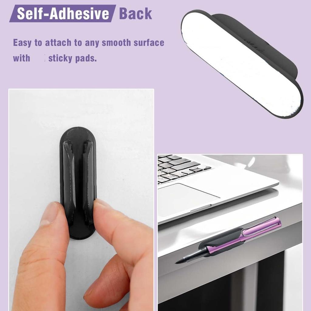 Desk Organizer Anti-Lost Adhesive Holder Pencil Holder Adhesive Stationery Organizer For Home Teacher Student