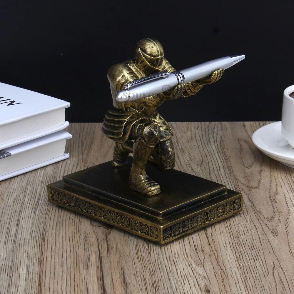 Pen Holder Executive Knight Pen Holder Executive Knight Creative Pen Holder  Ornaments