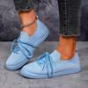 Fashion Plus Size Wide Toe Fat Foot Sneakers Women's Round Toe Mesh Breathable Non-slip Soft Sole Soft Side Flats