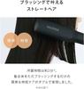 SALONIA Straight Heat Brush Slim Hair Brush, International Voltage Compatible, SL-012BKS, Black [Amazon.co.jp Exclusive]