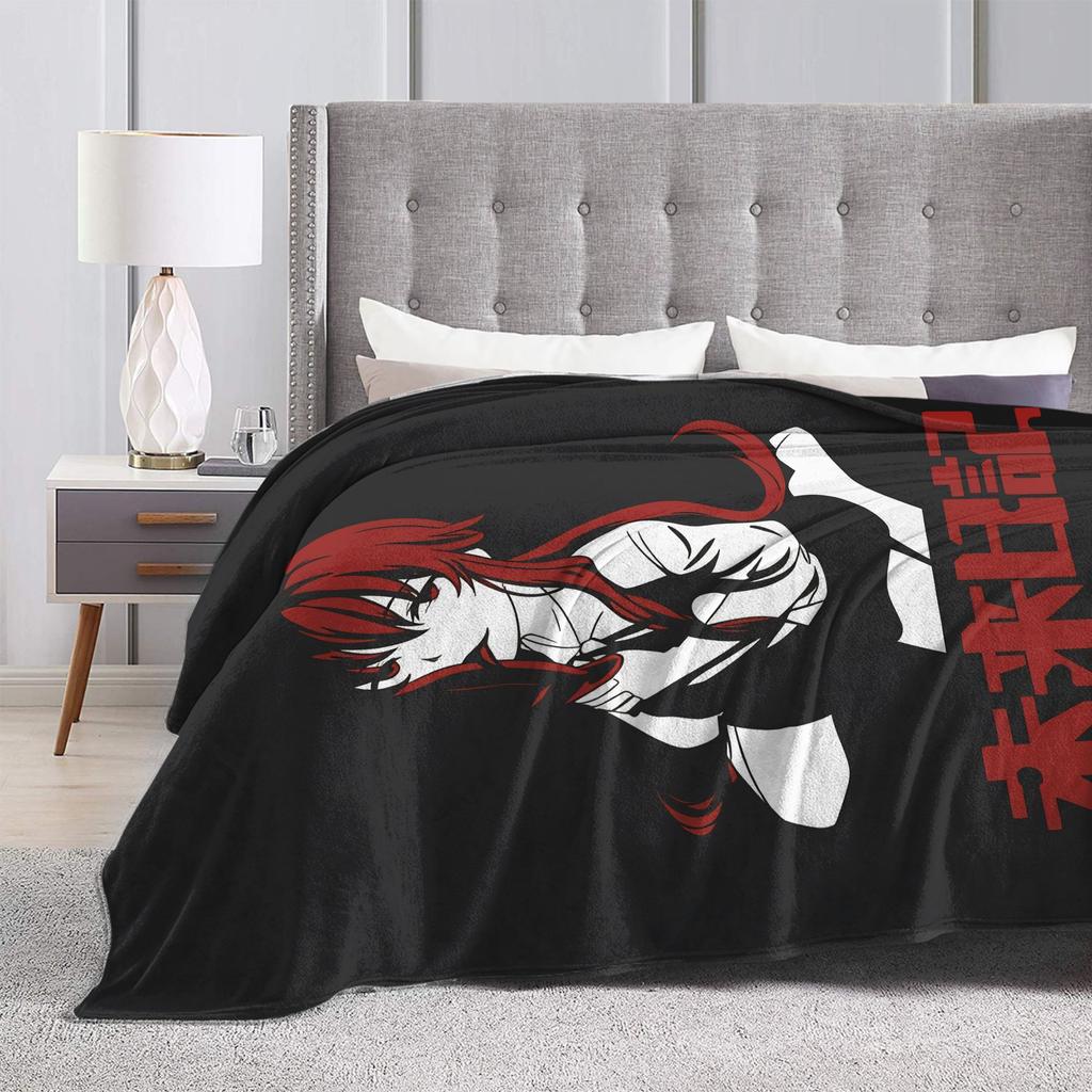 Mirai Nikki Gasai Yuno Flannel Blanket Winter  Soft Throw Blanket for Girls Boys Couch Bed Street Trend Bedspread Sofa Bed Cover
