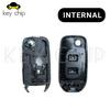 For Renault Dacia Logan 2 II 2018 2019 2020 FSK Car Key Fob Control 2Button 433MHz PCF7961M 4A Chip Flip Remote Key