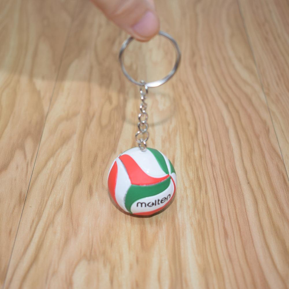 PVC Volleyball Key Chain Mini Ball Car Keyring Kids Gift Car Ornament  School Reward for Kid