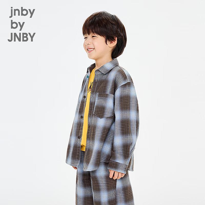 JNBY Boys' Plaid Long-Sleeve Shirt