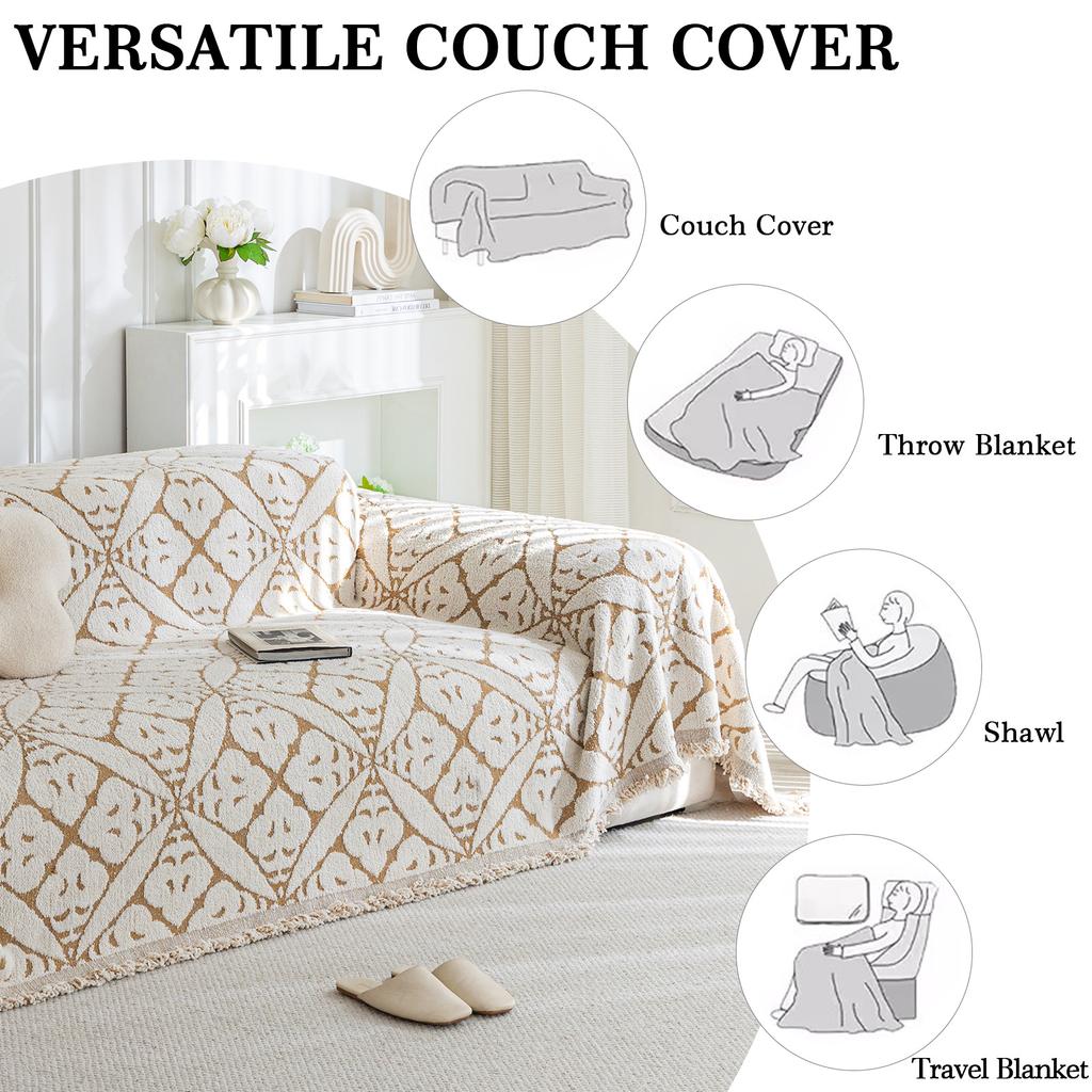 Sofa Cover Blanket for All Seasons All-inclusive Sofa Towel Chenille Cover Living Room Sofa Cover Anti-cat Scratch Sofa Cover
