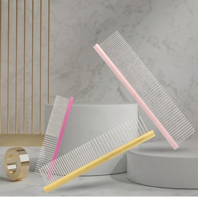 Light Aluminum Pet Comb Stainless Steel Pins Professional Dog Grooming Comb Puppy Cleaning Hair Trimmer Brush Pet Accessories