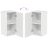 Bathroom Furniture Set 5 Pcs High Gloss White Particleboard & Metal