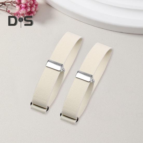 1 Pair Unisex Armband Adjustable 2.5CM Width Solid Color Leg Strap Elastic Shirt Sleeve Holder Arm Cuffs Bands Party Wedding Clothing Accessories