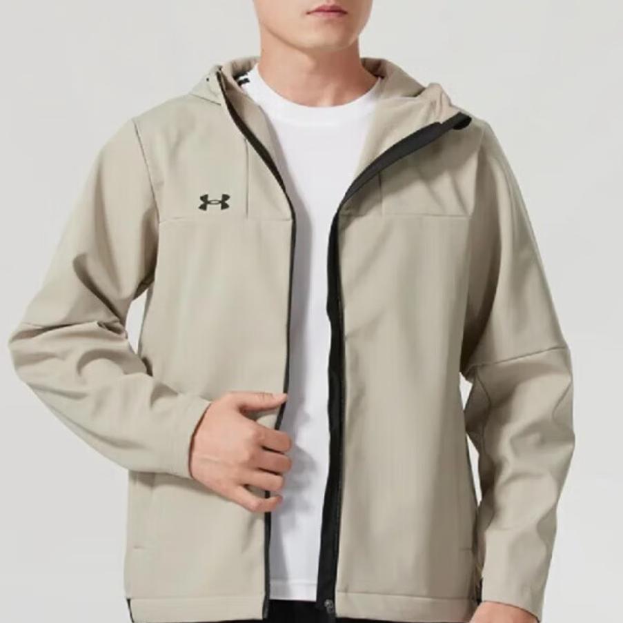 Under Armour Hooded Long Sleeve Jacket And Elastic Cuff Pants Casual Sports Set Unisex Sets 23600704-409+-24600408-203