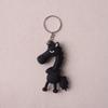 Chinese Mascot Dolls Horse Pendant Keychain The Chosen Black Horse Bag Pendant  Christmas Gifts
