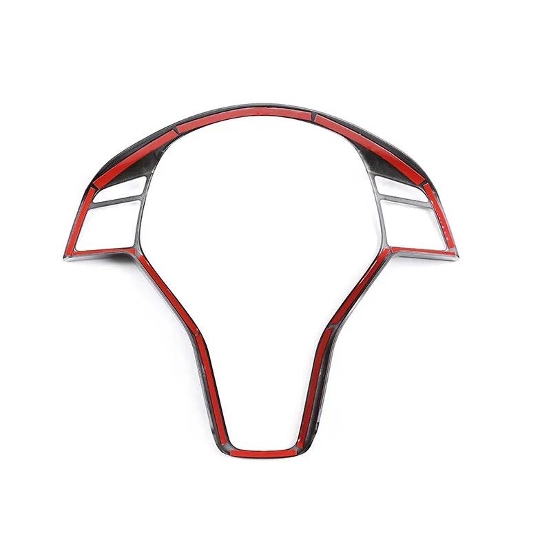 For Mercedes Benz B E CLA GLA GLK Class W246 W117 X204 X156 X204 Carbon Texture Car Steering Wheel Panel Frame Cover Trim