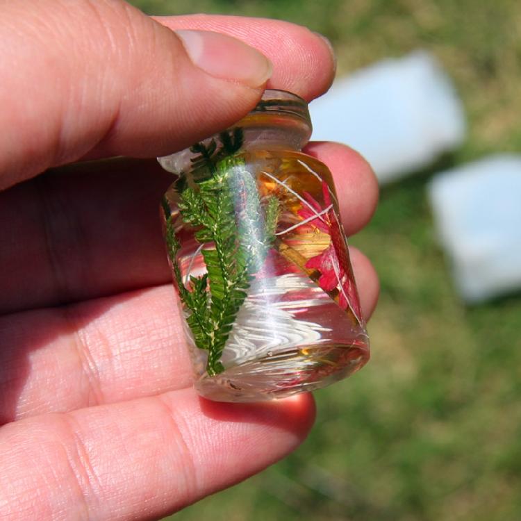 Small Bottle Mold Storage Box Mold for Epoxy Resin Casting DIY Jewelry Holder