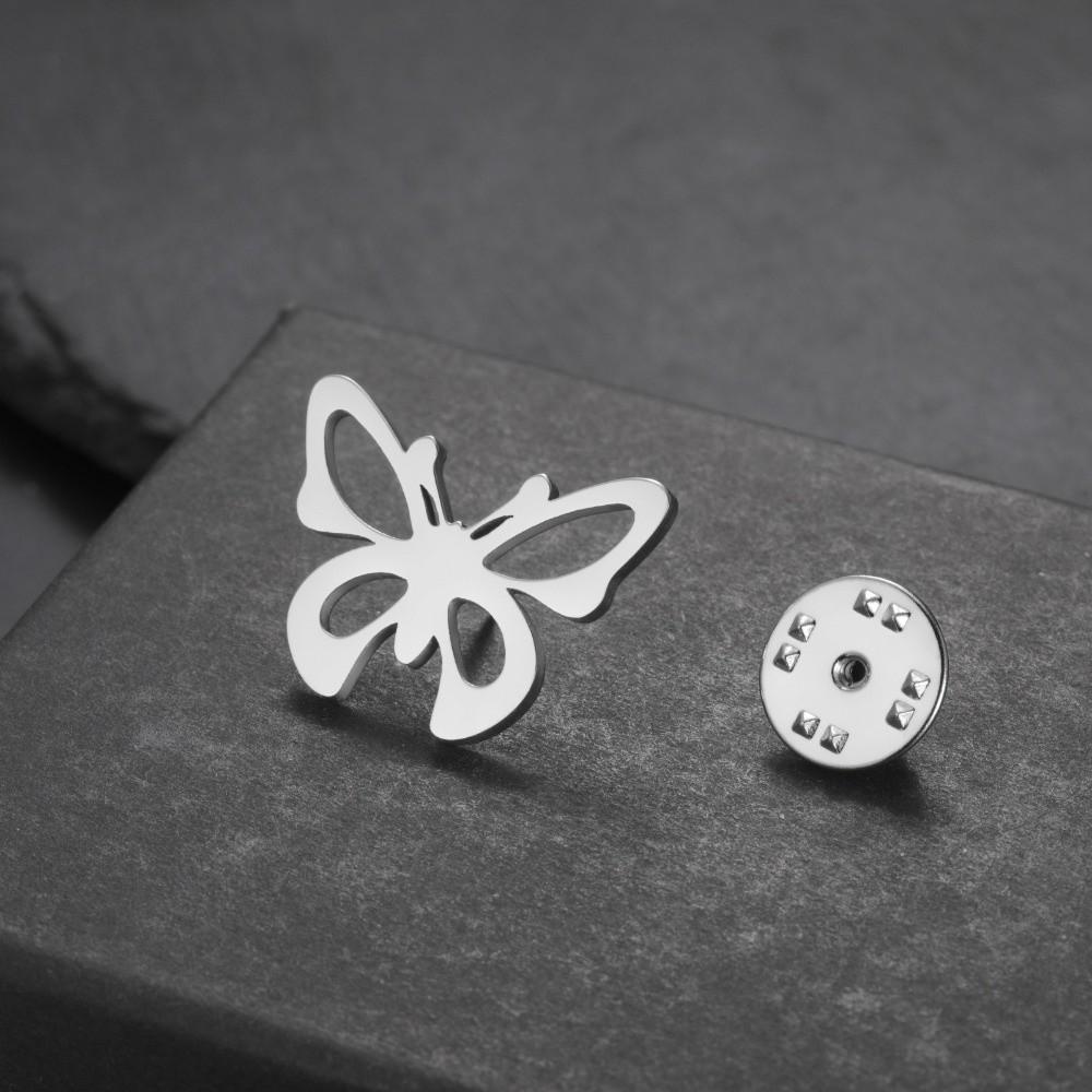 Hollow Flower Brooch Sweet Animal Metal Pin Fashion Jewelry Butterfly Brooch Female