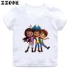 Vendita Calda T-Shirt Stampata Cartone Animato 'Ocean Santiago' Abbigliamento Divertente per Ragazze Estate Bambini Top