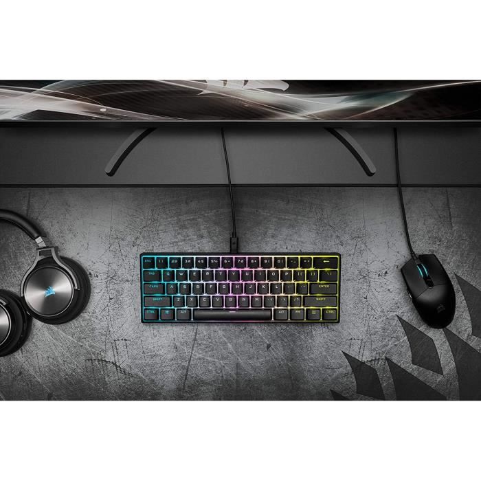 CORSAIR Clavier gamer K65 Mini MX Red (CH-9194010-FR)