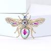 Stylish Rhinestone Bee Brooches for Women Unisex Crystal Glass Insect Pins Event Funny Luxury Gifts New Year Friends Decoration