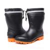 Safety boots with toe 3L [Kokos Nobuoka] cap, PVC, oil-resistant, ZIPLOA, men's, black, S/M/L, (27.5-28.0 cm)