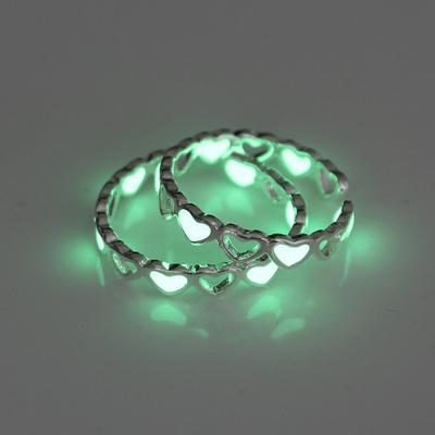 Anello da dito Anello luminoso d'amore cavo in lega antiruggine delicato sulla pelle per ragazza