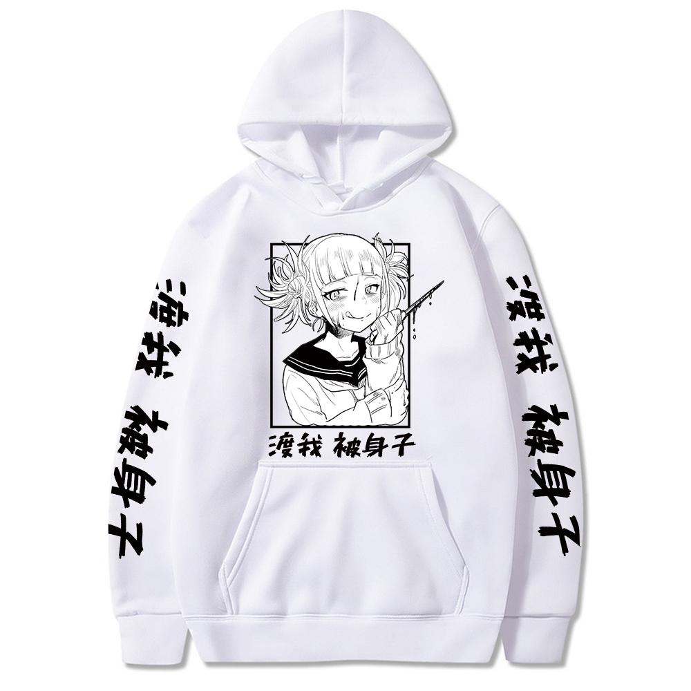 Anime My Hero Academia Himiko Toga Imprimeu Grafic Hanorac cu Glugă Bărbați Femei Hanorace Oversized Manga Sweatshirt Harajuku Casual Streetwear