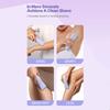 Women's Body Hair Shaver, Electric Pubic Hair Shaver, Set With 2 Guards, Replaceable Ceramic Heads, Wet And Dry Shaver, 90 Minutes Shaving