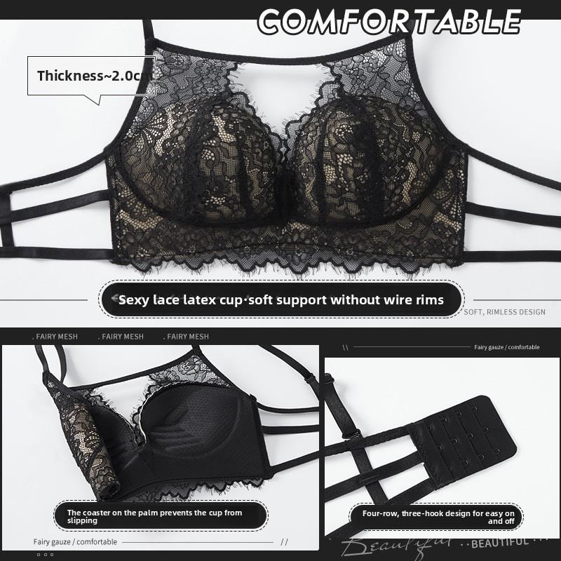 Ladies Summer Sexy Lace Small Boobies Gather To Show Big No Underwire To Receive Auxiliary Milk Underwear
