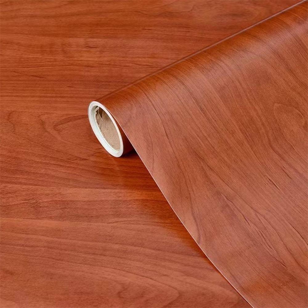 PVC Samolepicí Vodotěsná Tapeta Zeď v Roli Nábytek Skříňky Vinylová Dekorativní Fólie Samolepky se Vzorem Dřeva Pro Domácí Dekoraci