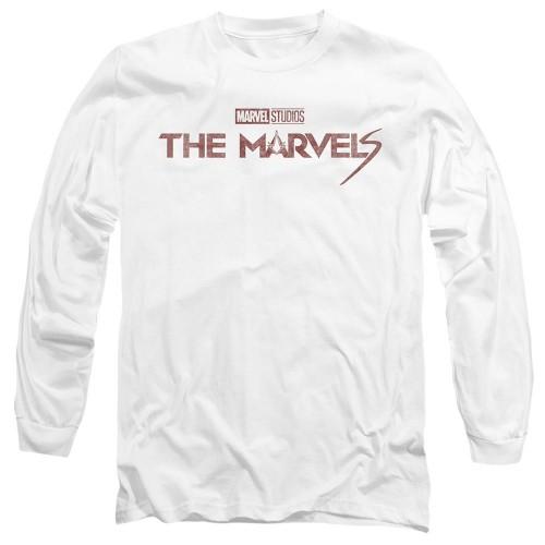 The Marvels Unisex Adult Distressed Logo T-Shirt