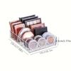 Transparent Compartment Makeup Manager Tray for Eye Shadow Palette, Lipstick and Cosmetics - Transparent Plastic Storage Box